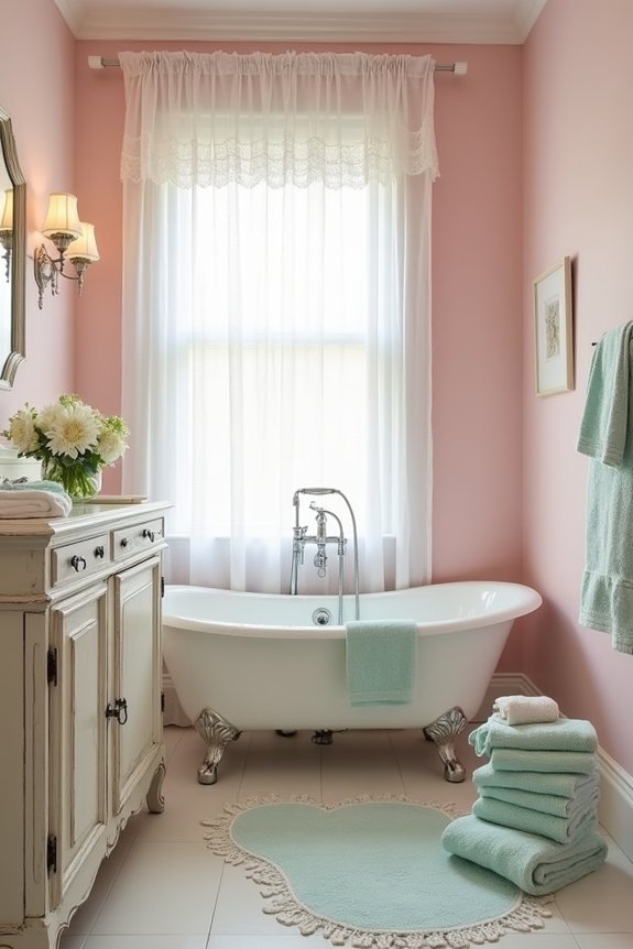 soft pastel bathroom elegance