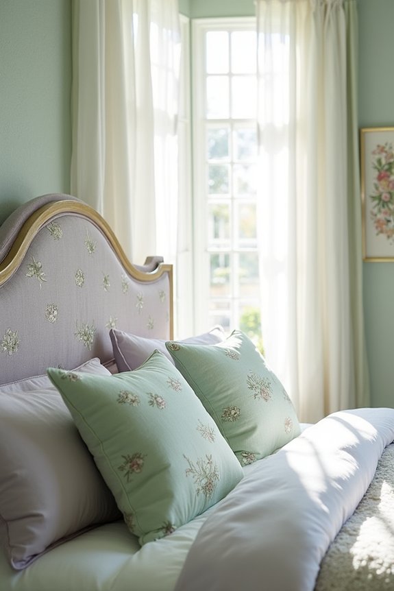 soft pastel spring headboards