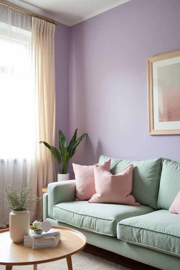 soft pastel spring walls