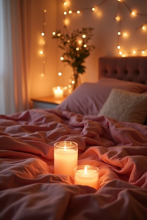 soft warm romantic lighting