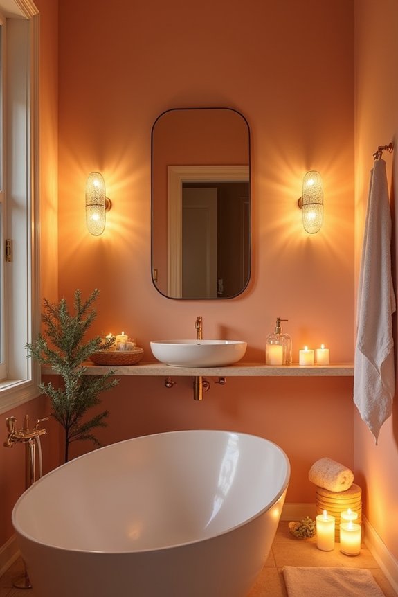 soothing bathroom lighting ideas
