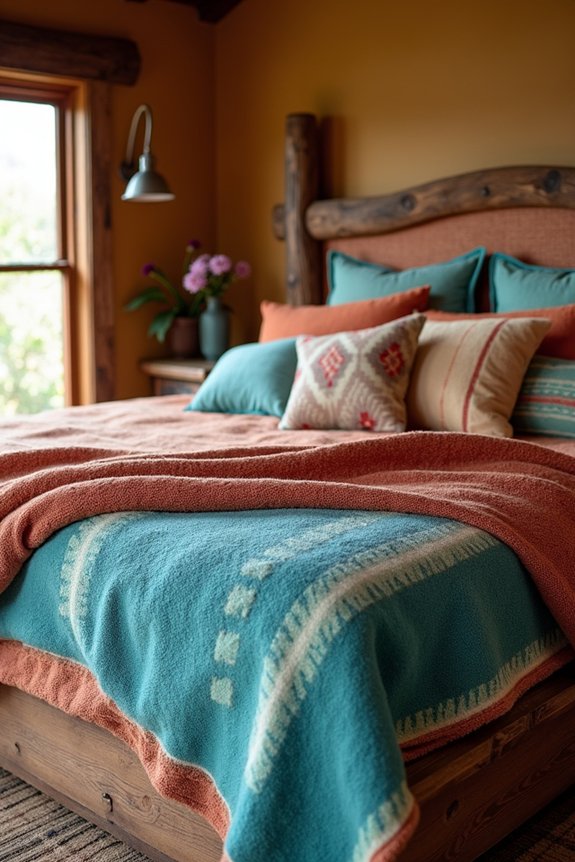 southwestern handwoven bedding elegance