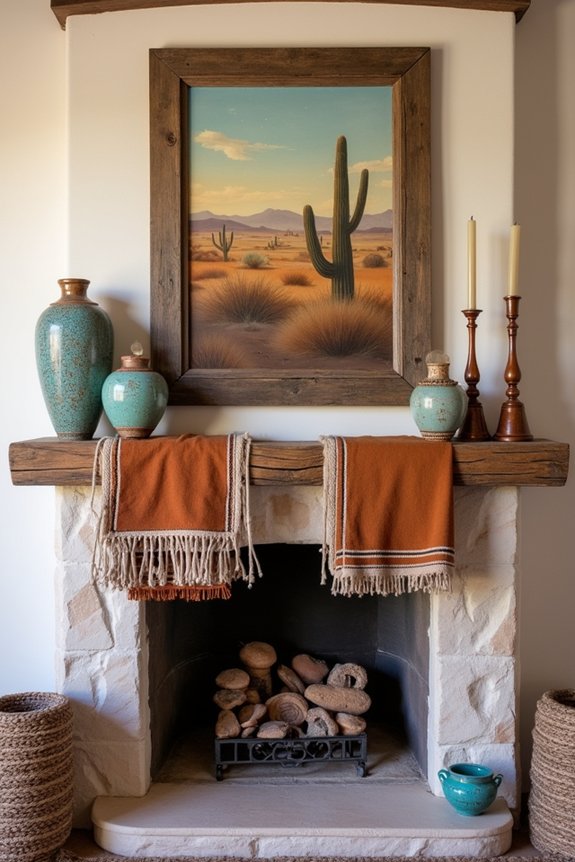 southwestern mantel decor ideas