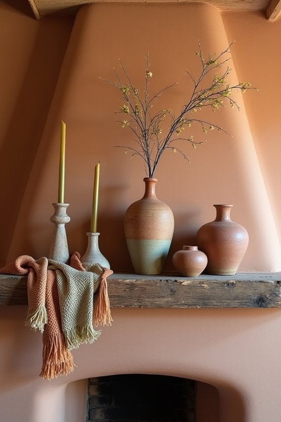 southwestern mantel design elements