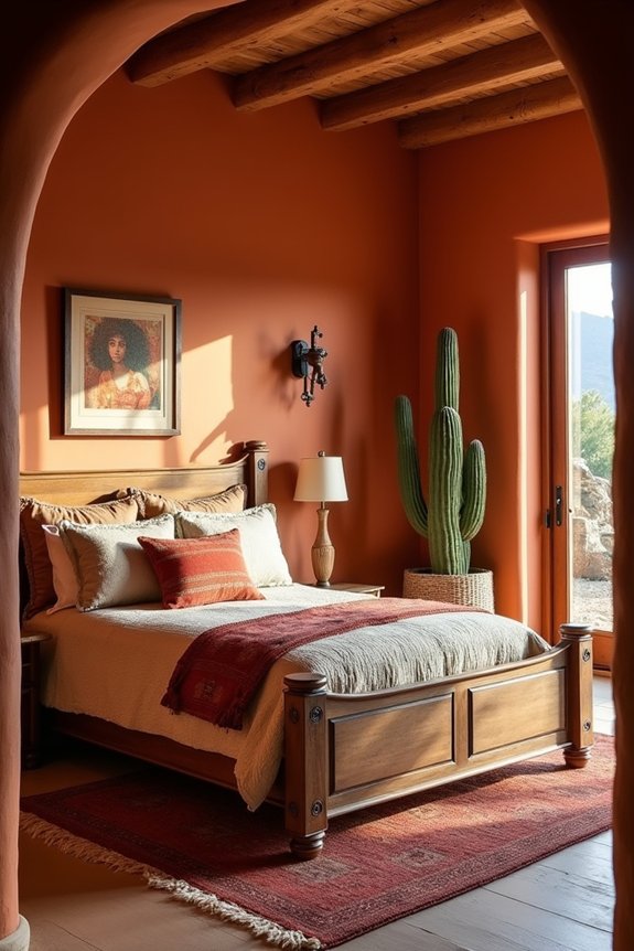 southwestern master bedroom decor