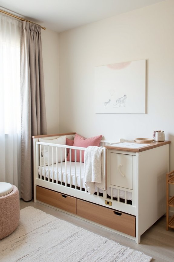 space saving multi functional nursery
