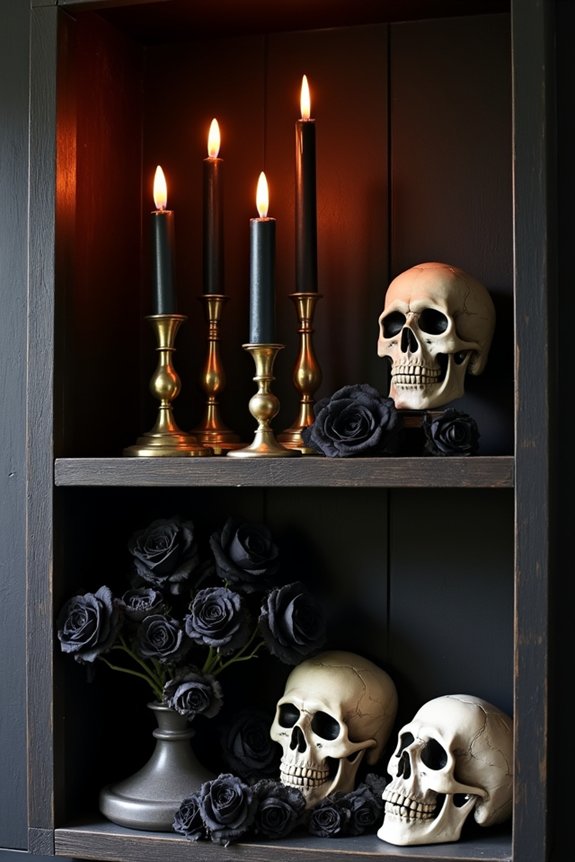 spooky kitchen halloween display