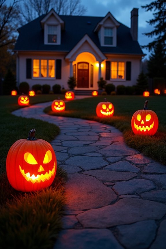 spooky pathway lighting effects