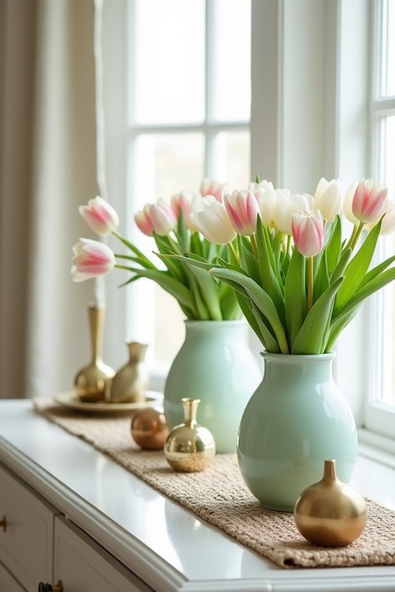 spring console table styling