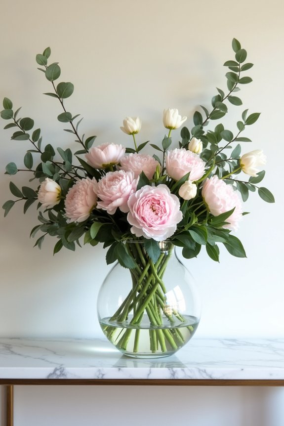 spring florals in vase