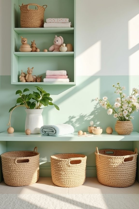 spring inspired nursery storage solutions