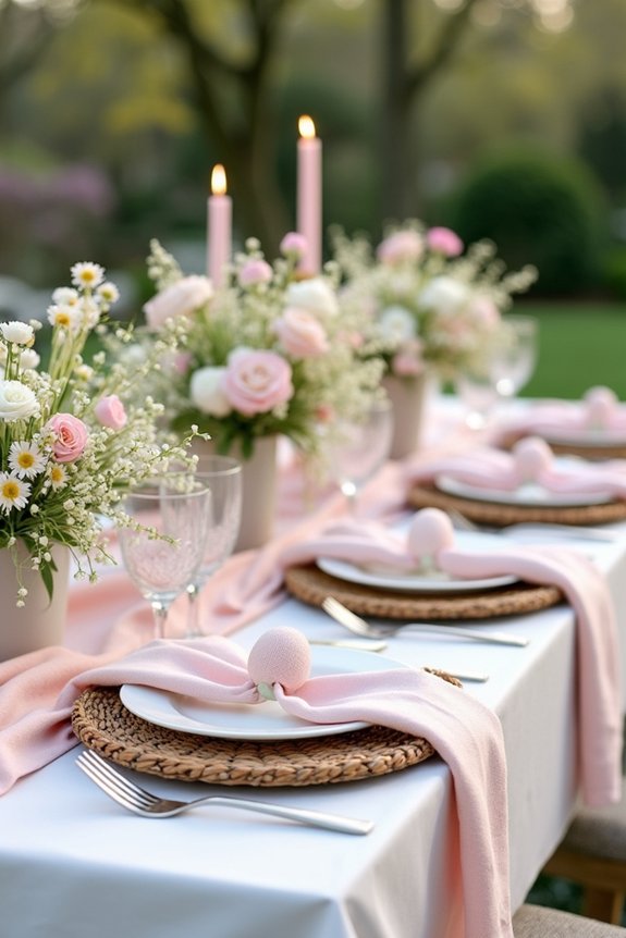 springtime easter table decor