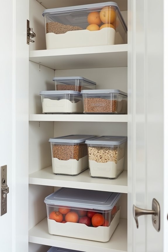 stack containers vertically for organization