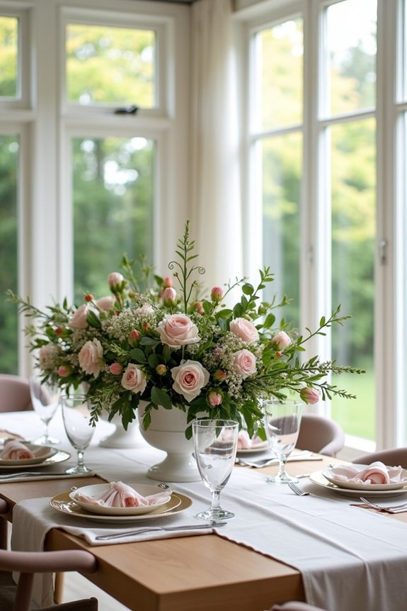 stunning centerpiece sets mood