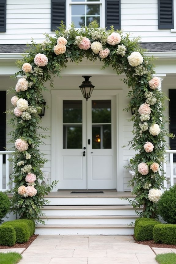 stunning floral arch entrance