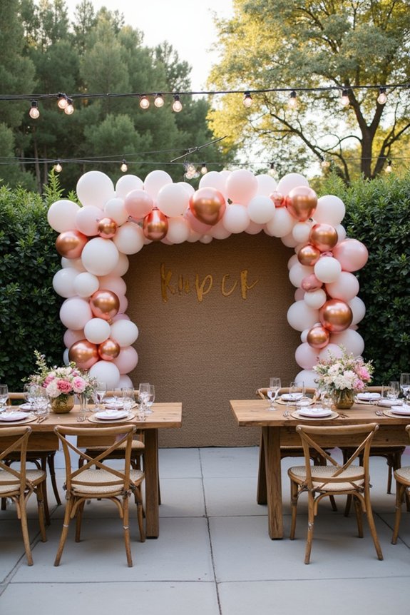 stunning graduation photo backdrop