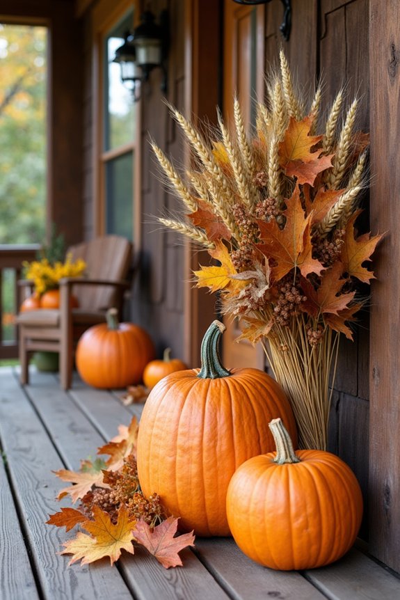 stunning harvest entry arrangement