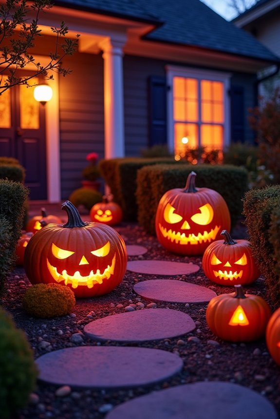 stunning jack o lantern display