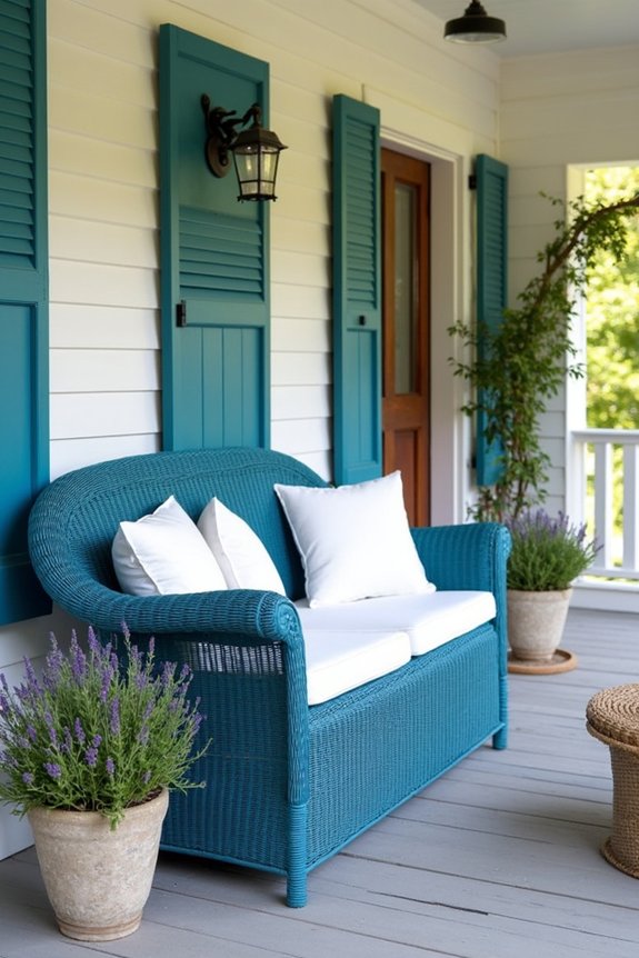 stylish and comfortable porch seating
