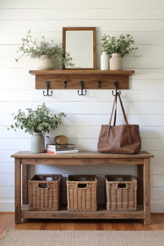 stylish and functional entryway storage