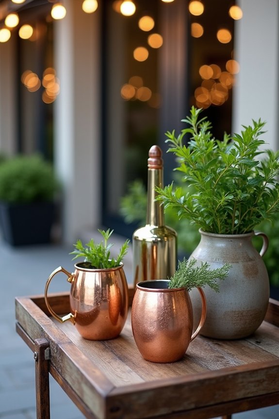 stylish beverage station setup