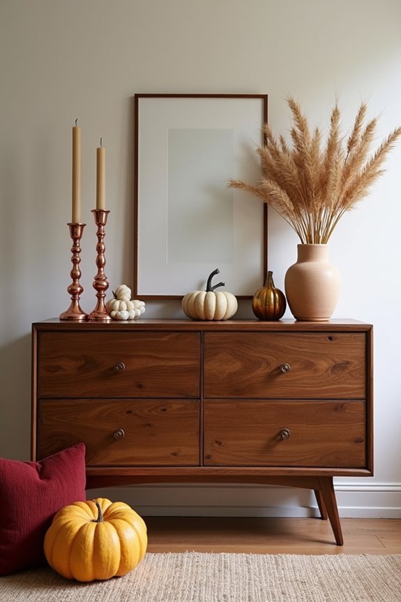 stylish dresser as focal point