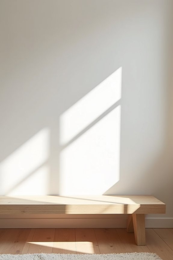 stylish low profile platform bench