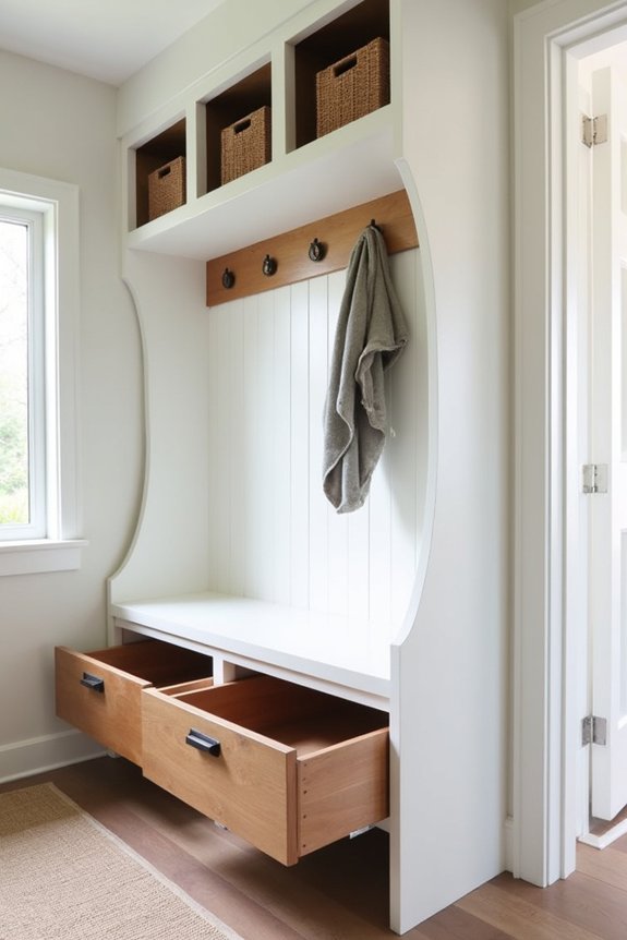 stylish storage solution bench