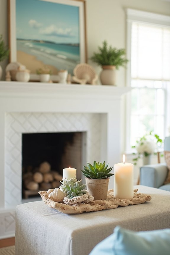 summer fireplace decor ideas