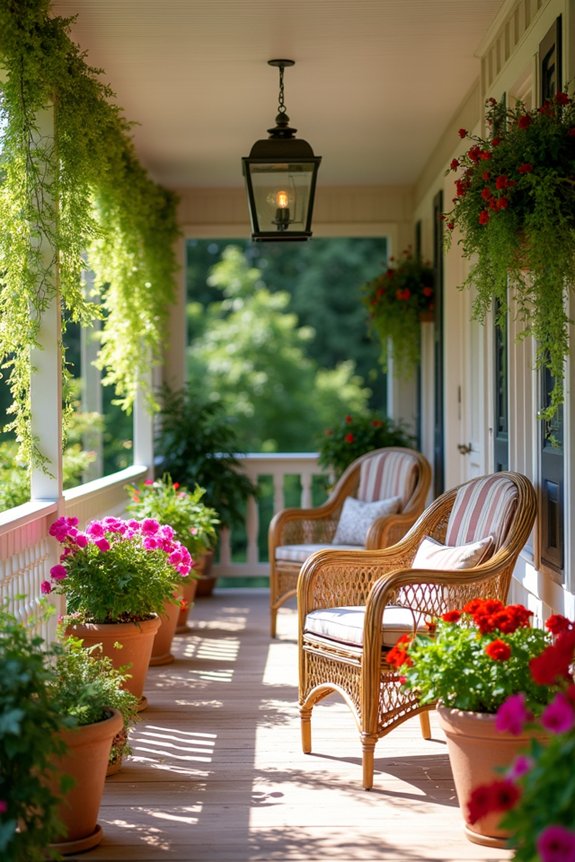 summer porch plant arrangements