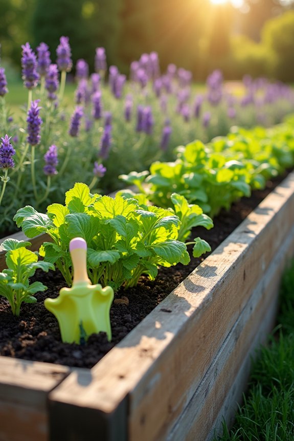 sunny nutrient rich vegetable garden