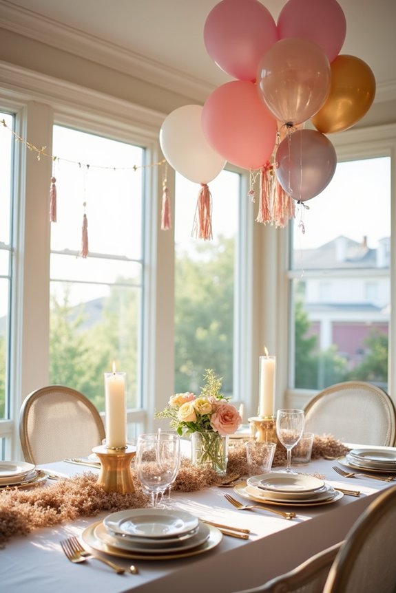 sunroom graduation party decor