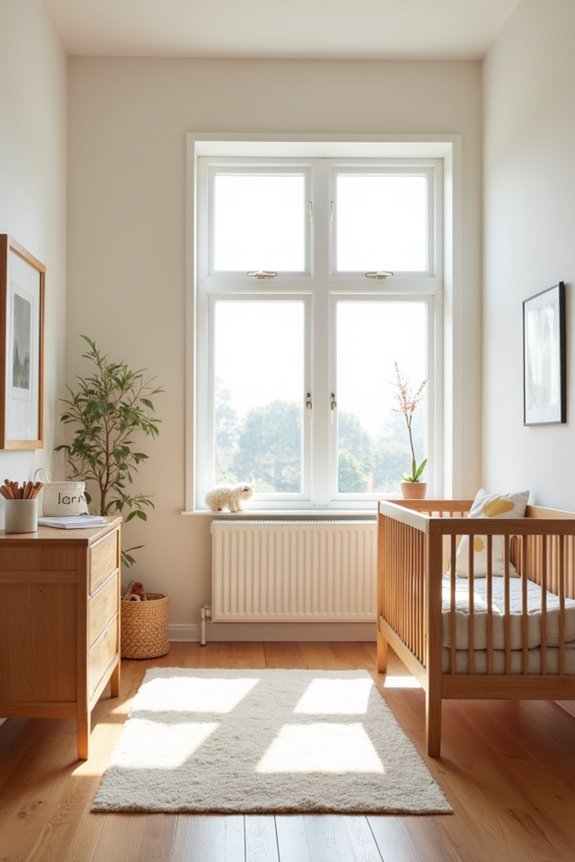 sustainable minimalist nursery design