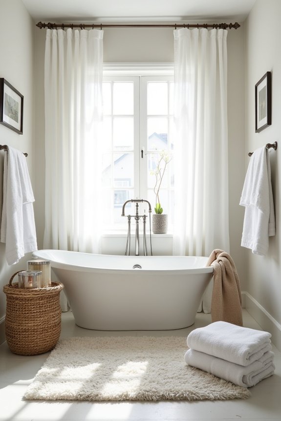 texture rich spring bathroom decor