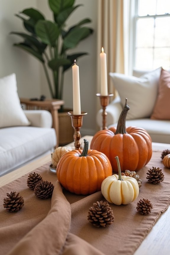 thanksgiving coffee table decor