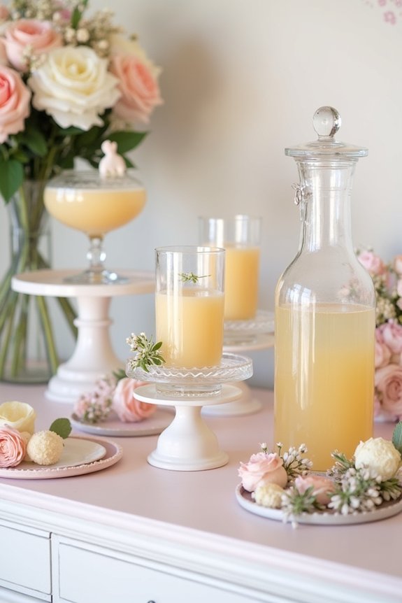 themed beverage station setup