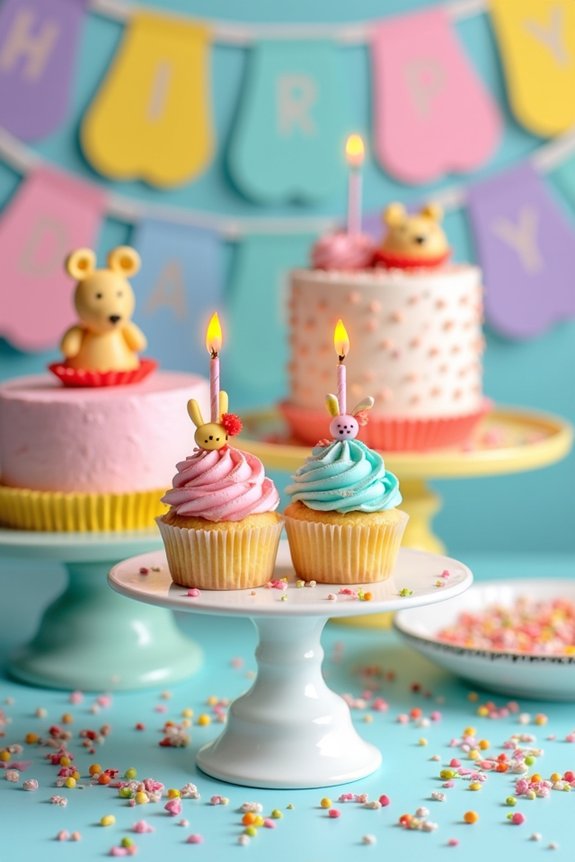 themed dessert station setup