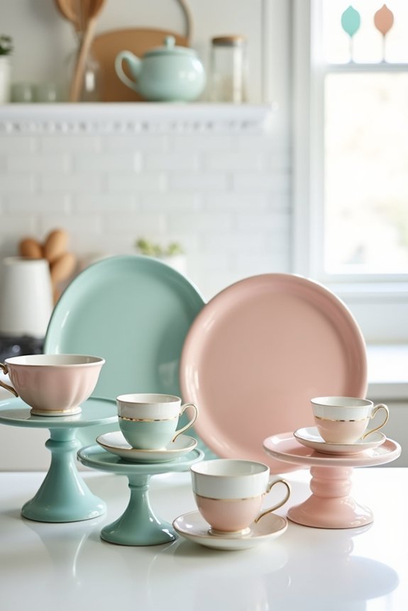 themed dishware enhances decor