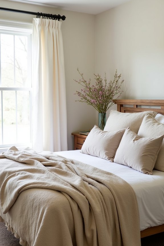 thoughtful farmhouse guest room accents
