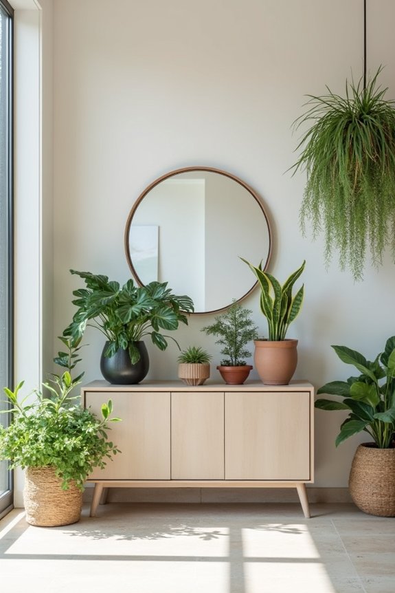 transform entryway with plants