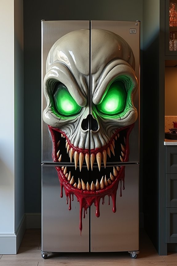 transform fridge for halloween