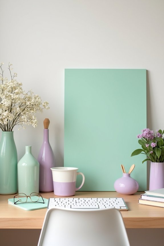 transform office with pastels