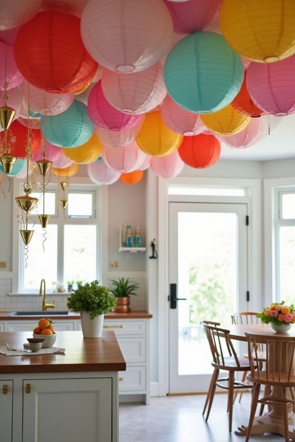 transformative ceiling party decor