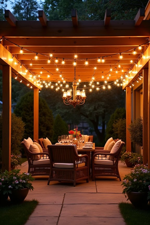 twinkling lights create ambiance