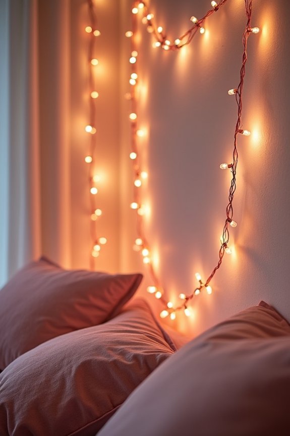 twinkling string lights ambiance