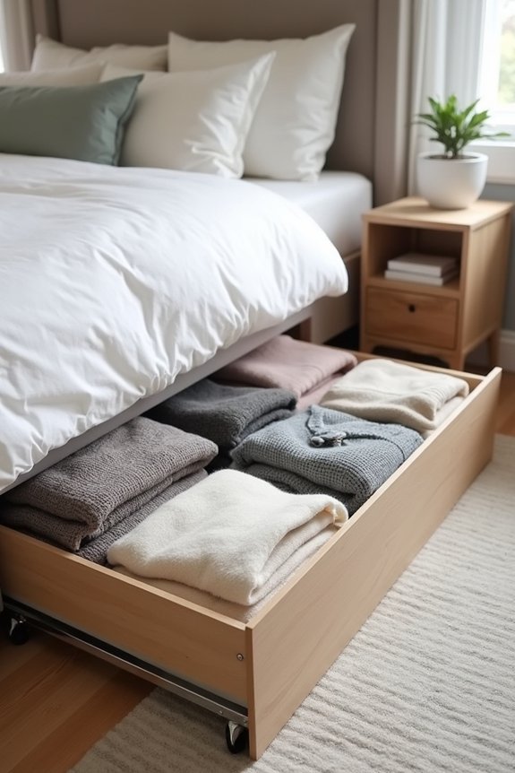 under bed storage solutions organized