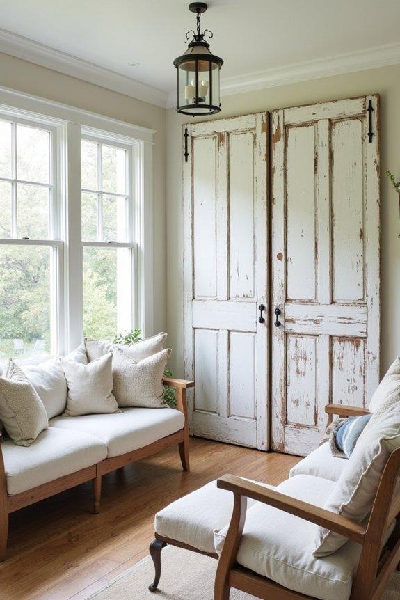 upcycled doors for charm