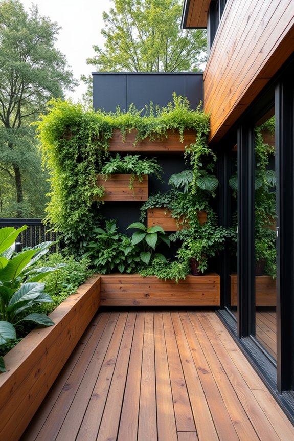 vertical garden deck design