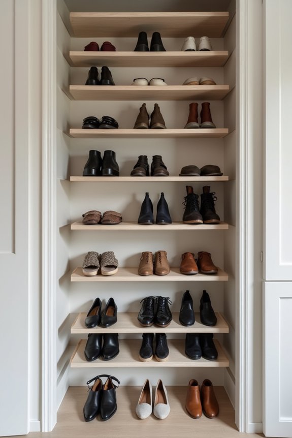 vertical shoe storage solutions