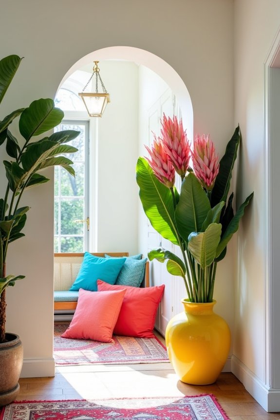 vibrant colors and florals